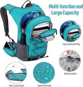 img 1 attached to WILDMAX 2L Hydration Backpack with BPA-free Bladder, Water Rucksack for Men and Women - Ideal for Cycling, Hiking, Running, Climbing, Biking, Camping, and Long Day Commuting