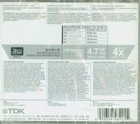 img 1 attached to TDK Systems DVD 4 7GB R47CBX