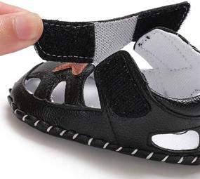 img 1 attached to Tcesud Newborn Sandals Breathable Closed Toe Boys' Shoes in Sandals