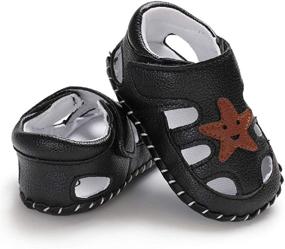 img 2 attached to Tcesud Newborn Sandals Breathable Closed Toe Boys' Shoes in Sandals