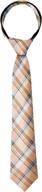 spring notion tartan plaid zipper boys' accessories ~ neckties logo