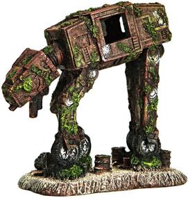 img 3 attached to 🐠 CREOMG Fish Tank Decorations: Multi Design Resin Aquarium Ornament, Creative Betta Fish Hide Cave for Home Décor, Robot Dog, Wood House, Castle, Hobbit, Tonneau, and More Options for Aquarium Decorations