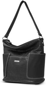 img 3 attached to 👜 Черные плетеные сумки Трикси Bucket и кошельки для женщин от Koltov