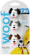 white joie woof bag ties by msc international, made with silicone логотип