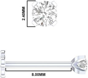 img 2 attached to Diamond White Internally Threaded Screw