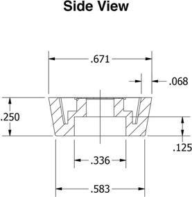 img 3 attached to 🔩 Pack of 20 Small Clear Round Rubber Feet - .250 Height x .671 Diameter - 100% Made in USA - Food-Safe for Cutting Boards, Electronics, and Crafts