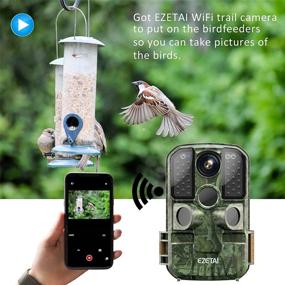 img 2 attached to 📸 WiFi Trail Camera - EZETAI 24MP Game Cameras, 1296P Hunting Motion Cameras with Night Vision, Outdoor Wildlife Monitoring, Deer Camera with Cell Phone Picture Sending, Password Lock & WiFi Hotspot