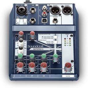 img 3 attached to Soundcraft Notepad-5 USB Analog Mixing Console (5085980US) - Compact Five-Channel Small-Format Console