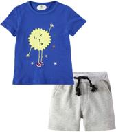 👕 boys' summer outfits clothing sets for toddler boys - toddler clothes for boys logo