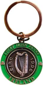 img 1 attached to 🍀 Lucky Irish Penny Spinner Keychain: A Perfect Charismatic Accessory