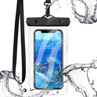 📱 upgraded universal waterproof phone case 2021 | pressure grid design | enhanced sensitivity ipx8 waterproof phone bag | compatible with iphone 12 pro, 11 pro max, xs max, xr, x, 8, 7 | samsung galaxy up to 7 inches logo