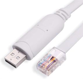 img 4 attached to 🔌 Гопала 6ft Консольный USB-кабель с чипом FTDI для ПК и ноутбуков, Подключение и использование в операционных системах Windows, Mac OS, Linux - Белый - Улучшенный SEO