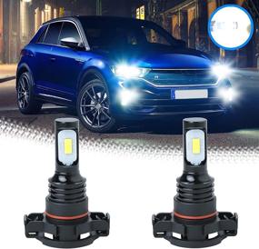 img 4 attached to 🔦 5201 5202 PS19W LED Fog Light Bulbs - 50W Extremely Bright 6000K - Pack of 2