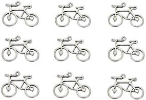 img 4 attached to 🚲 30pcs Bicycle Bike Sports Charm Pendant: AntiqueSilver for DIY Crafting Key Chain Bracelet Necklace Jewelry Making Findings