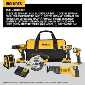 img 3 attached to 🔧 DEWALT DCK620D2 Компактный комплект из 6 инструментов