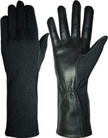 img 1 attached to 🧤 Durable Flight Leather Gloves: Ensuring Military-Grade Protection for Occupational Health & Safety