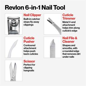 img 2 attached to 💅 Revlon Six-in-One Nail Tool, Single Count