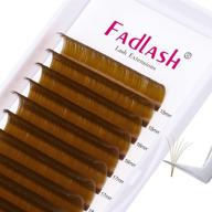 💫 browntastic volume lash extensions: 0.07 d curl easy fan lashes, stunning 15-20mm mixed tray logo