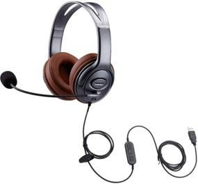 img 4 attached to 🎧 Emaiker USB Headset with Noise Cancelling Microphone, Mic Mute, and In-Line Controller - Ideal for Dragon Voice Recognition, Dictation, Comfortable PC Headphone for Virtual Meetings, Office, Skype, Chat, Zoom Calls, and Gaming