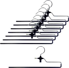 img 2 attached to 👚 Cascading Hangers Closet Organizers - Set of 30, Black - Ultimate Space-Saving Solution