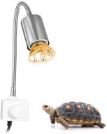 🔥 360 degree rotatable heating lamp - adjustable habitat basking lamp set with clip and dimmable switch, ideal for reptiles aquarium turtle, lizard, snake - 25w logo