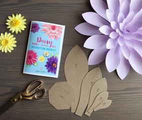 img 1 attached to 🌸 DIY Paper Flower Template Kit: Paper Rose, Daisy, Dahlia, Zinnia, Aster - Includes 8 Styles of Flowers and Leaf Templates, with Instruction Book