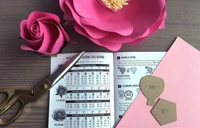 img 2 attached to 🌸 DIY Paper Flower Template Kit: Paper Rose, Daisy, Dahlia, Zinnia, Aster - Includes 8 Styles of Flowers and Leaf Templates, with Instruction Book