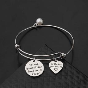 img 2 attached to 🎗️ WSNANG Army Bracelet: A Gift to Love Yourself and Keep On, Perfect for Kpop Fans - Inspirational Gift for Fans Girls