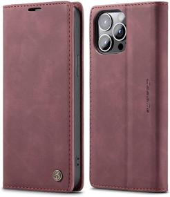 img 4 attached to SINIANL Leather Case For IPhone 13 Pro Case Wallet Cell Phones & Accessories in Cases, Holsters & Clips