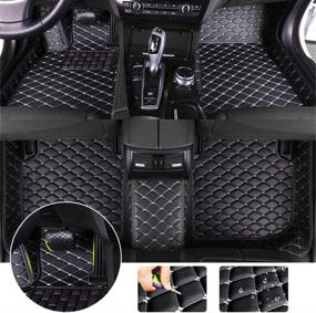 img 4 attached to All Weather Floor Mat For 16-17 Lexus RX(Rear Row Have Air Outlet) Full Protection Car Accessories Black &Amp