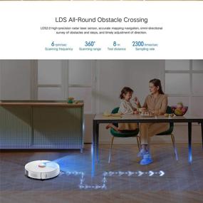 img 1 attached to Lydsto R1 Robotic Vacuum Cleaner with Self Empty, Lidar Navigation, 2700Pa Strong Suction - Ideal for Pet Hair, Hard Floors, and Low Pile Carpets (White)