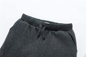 img 2 attached to Comfy & Stylish UNACOO Fleece Sweatpants for Active Girls - Perfect Pants & Capris