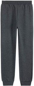 img 3 attached to Comfy & Stylish UNACOO Fleece Sweatpants for Active Girls - Perfect Pants & Capris