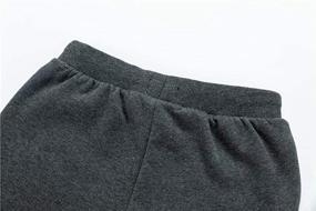 img 1 attached to Comfy & Stylish UNACOO Fleece Sweatpants for Active Girls - Perfect Pants & Capris