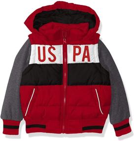 img 2 attached to 👕 Boys' Clothing: Polo Association Bubble Jacket with Sleeves