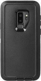 img 2 attached to 📱 Galaxy S9 Plus Belt Clip Shockproof Case - AICase 3-in-1 Armor: Full Body Heavy Duty Holster + Protective Kickstand - Black