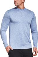 🧥 ogeenier men's thermal long sleeve shirts - mock fleece lined base layer top for winter sports and athletic running logo