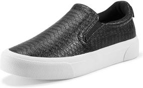 img 3 attached to JENNARDOR Women's Slip-On Fashion Sneakers: Comfortable Loafers for Casual Walking