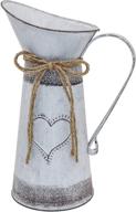 🏺 soyizom french country style vase primitive jug: rustic decor flower vase for wedding, party & christmas decoration – 11" pitcher logo