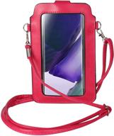 touch screen cell phone crossbody purse compatible for samsung galaxy s21 ultra / s21 / note 20 / a11 a31 a51 a71 f41 m11 m21 m31 / oneplus 8t nord n10 / nokia 1 cell phones & accessories logo