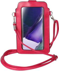 img 4 attached to Touch Screen Cell Phone Crossbody Purse Compatible For Samsung Galaxy S21 Ultra / S21 / Note 20 / A11 A31 A51 A71 F41 M11 M21 M31 / OnePlus 8T Nord N10 / Nokia 1 Cell Phones & Accessories