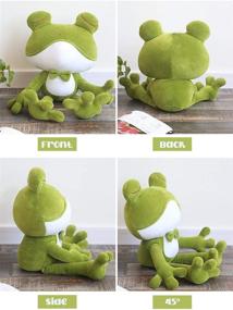 img 1 attached to 🐸 24-Inch Green Frog Plush Toy: A Soft, Big Stuffed Animal Pillow Doll for All Ages & Occasions