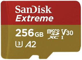 img 2 attached to 💾SanDisk 256GB Micro SDXC Память-карта Extreme для GoPro Hero 8 Black, GoPro Max 360 Action Camera - U3 V30 4K A2 Класс 10 (SDSQXA1-256G-GN6MN) В комплекте с (1) Кард-ридером Everything But Stromboli