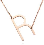 📿 stainless pendant initial necklace by rinhoo - stylish girls' jewelry for enhanced seo logo