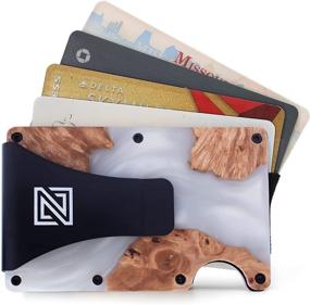 img 1 attached to OOZE Чехол Slim Wood Resin Wallet Для денег Мужские аксессуары и кошельки, карманы для карт и органайзеры для денег