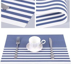 img 2 attached to 🍽️ Washable Indoor Kitchen Dinner Placemats