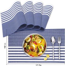 img 1 attached to 🍽️ Washable Indoor Kitchen Dinner Placemats