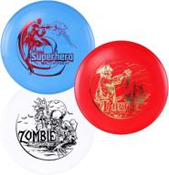 d·d dynamic discs latitude 64° spz disc golf starter set - base plastic superhero, pirate, and zombie discs - beginner friendly set - varying stamp colors logo
