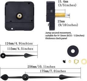 img 3 attached to ⏰ High Torque Clock Motor with 7 Inch Spade Hands - WILLBOND Long Shaft Movement (Shaft Length 9/10 Inch/23 mm)