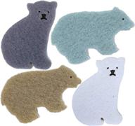 non scratch multi use three layer cleaning sponge（4pack）（bear2） логотип